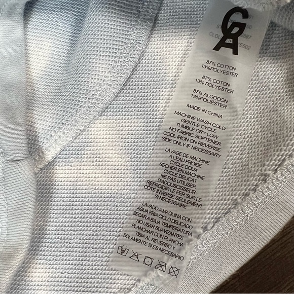 Good American Tie Dye Sweatshort Cloud Tie Dye002 Size 0 XS NWT - Picture 7 of 14